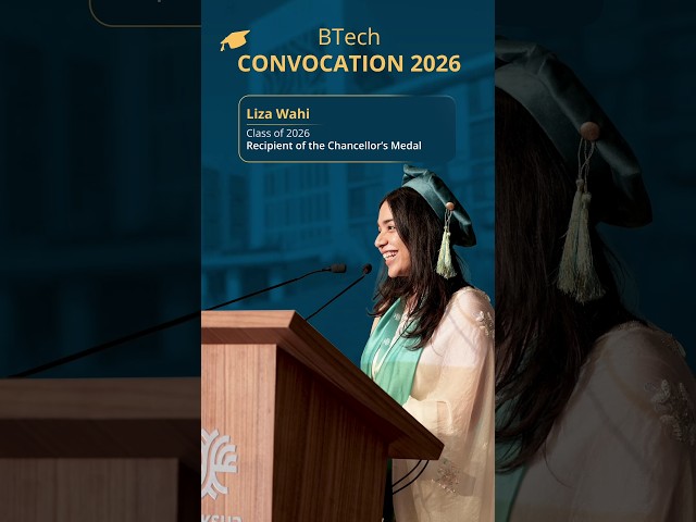 Convocation Address by Liza Wahi I BTech Class of 2026