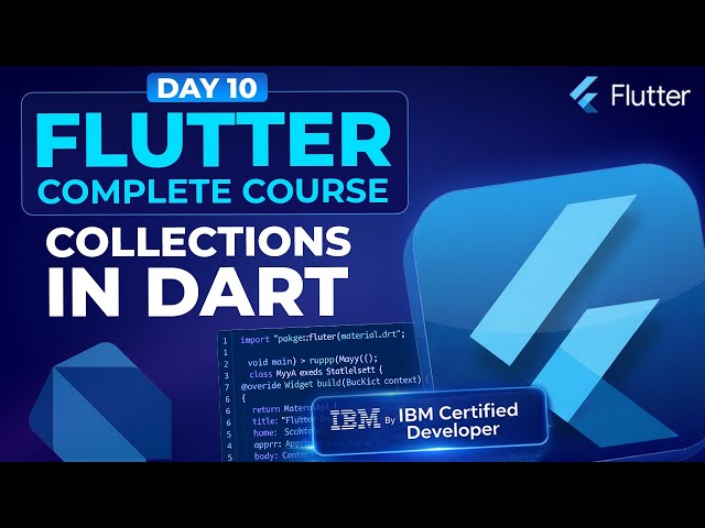 Collections in Dart (Part 03) - Flutter Course for Beginners #10