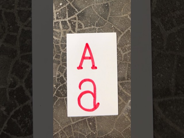 Easy letter drawing A a
