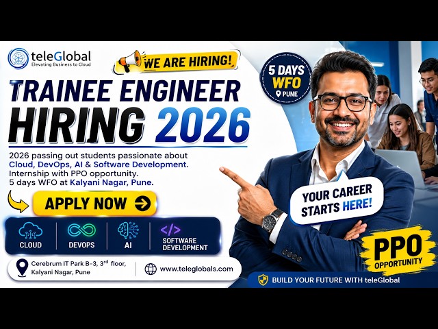 Latest Freshers IT Jobs 2026 | Cloud DevOps AI Software Development Careers | Fresher #job #punejob