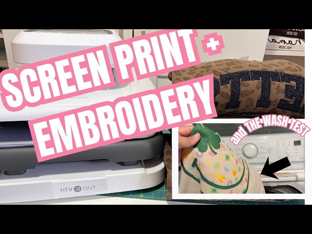 TESTING THE HTVRONT FOR SCREEN PRINTING T-SHIRTS AND BAGS WITH EMBROIDERY SCREEN PRINTING. #htvront