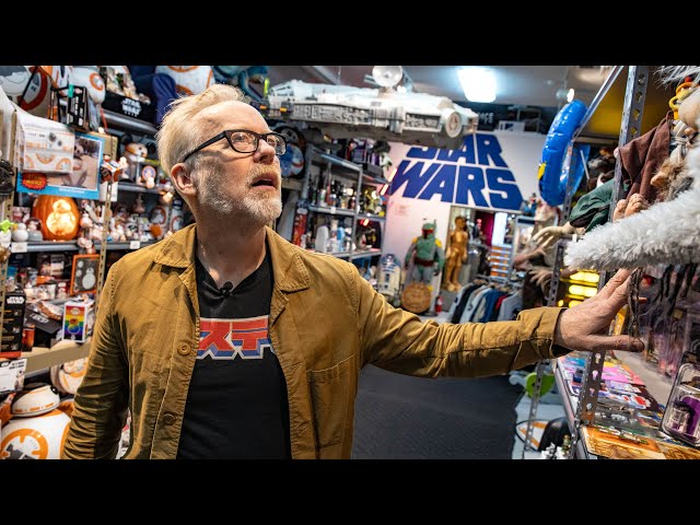 Adam Savage at the Largest Star Wars Memorabilia Collection!