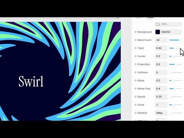 Spiral Vortex Background for Framer — WebGL