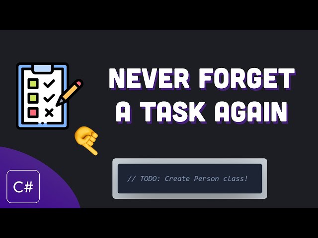 Streamline Your Workflow with C# tasklists! | C# Tip 10