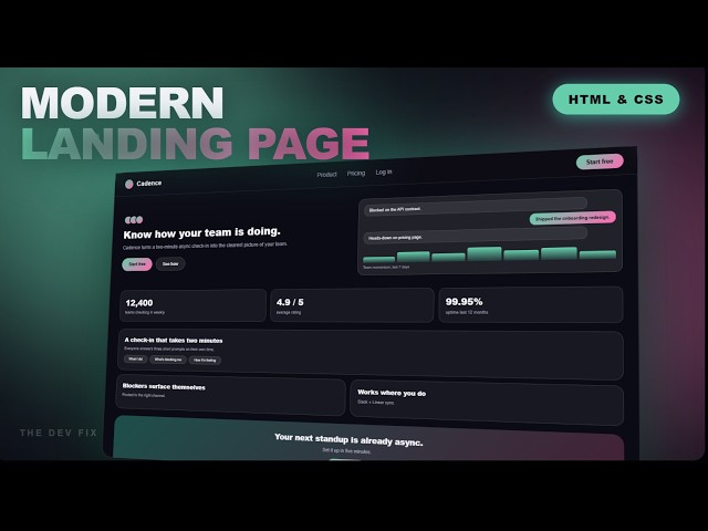 I Built Apple's Liquid Glass UI as a Landing Page (HTML & CSS)