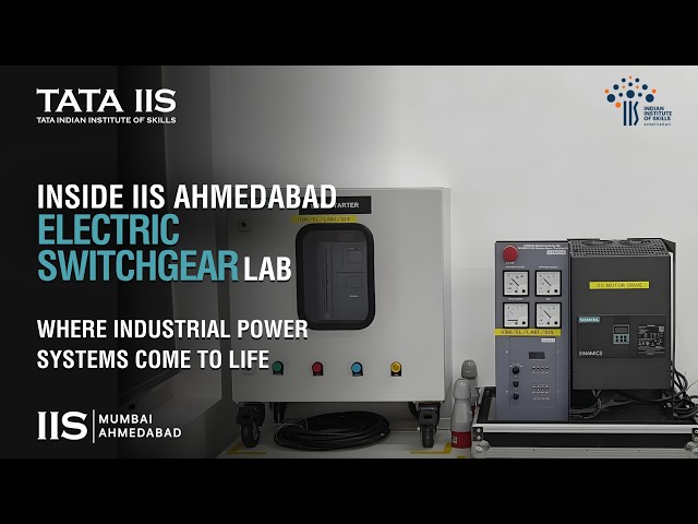 Inside Electrical Switchgear Lab at IIS Ahmedabad, where industrial power systems come to life.
