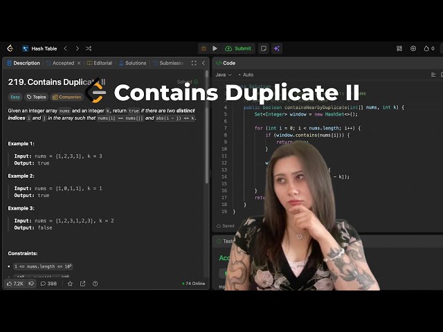 Contains Duplicate II LeetCode - Java