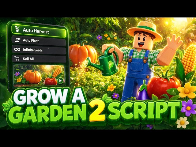 Grow A Garden 2 Script 2026 / Speed Hack + Radar + Auto Plant / Working