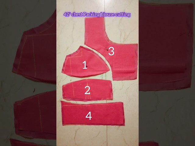 42" chest Packing blouse cutting #shorts #blouse #cuttingskills #sewing  #tailoring#youtubeshorts