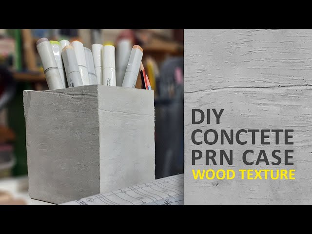 Diy concrete Pen Case