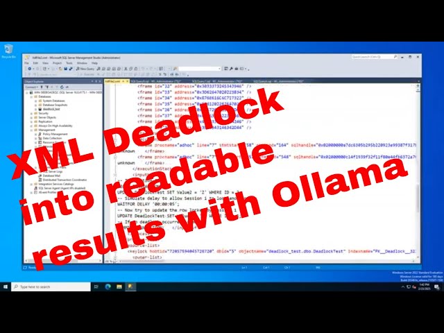 SQL Server Deadlocks with Ollama