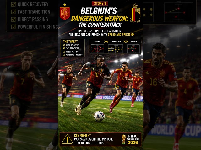 3 Tactical Stories for Spain vs Belgium | World Cup 2026 #predictions #tacticalgaming #quarterfinals