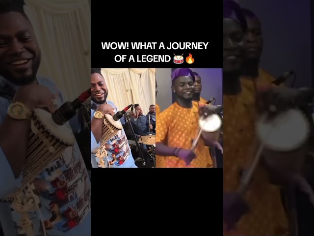 WOW! WHAT A JOURNEY OF A LEGEND 🥁🔥#SugarLarry #TalkingDrum #TalkingDrummer #Shorts #AfricanMusic