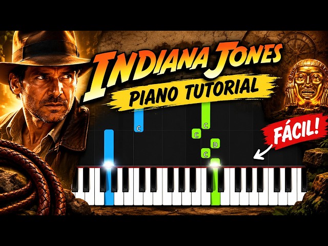Indiana Jones Piano Tutorial 🎹 | Easy Piano Tutorial