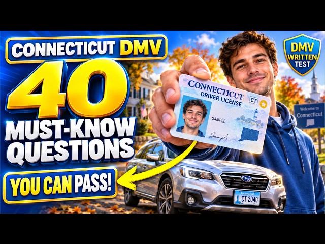 CT Permit Test Tomorrow? 40 Questions in 22 Minutes