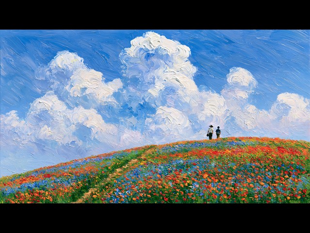 Visual Poetry | Endless Flowers and Golden Autumn Mountains | Impressionist Art Film | 4K