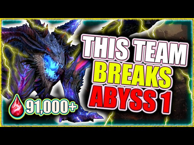 I Hit 90k on Abyss 1 Using this Team - Here's How!  Full Guide - Watcher of Realms