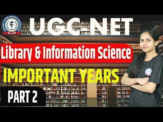 IMPORTANT YEARS | PART 2 | LIBRARY & INFORMATION SCIENCE | UGC-NET | BY NITIKA MAAM
