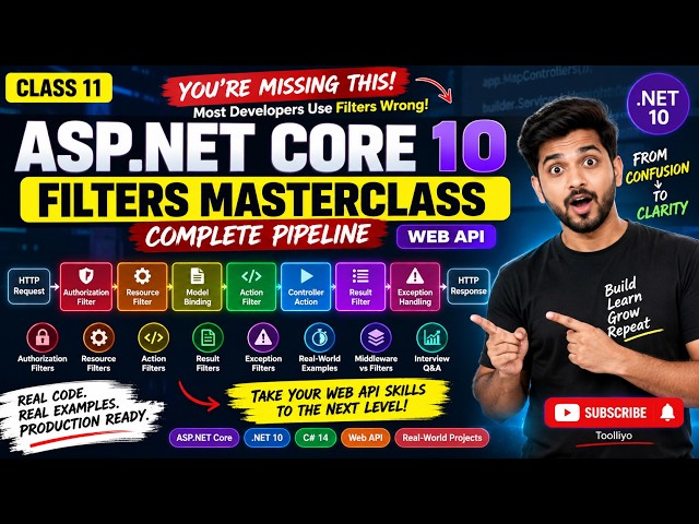 ASP.NET Core 10 Web API Filters Explained | Complete Filter Pipeline with Real-World Examples