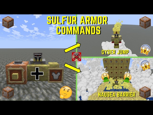 Sulfur Armor Commands (Minecraft 26.2+) | Command Block Tutorial #323