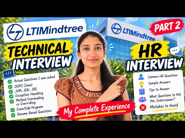 I Cracked LTIMindtree On Campus! | Technical + HR Interview Experience | 2027 Batch | Part 2