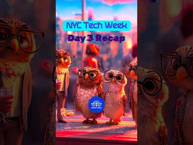 Here’s a recap of day 3 at NYC Tech Week!🤝🔌🦉#techweek #NYCTechWeek #NYC #Networking