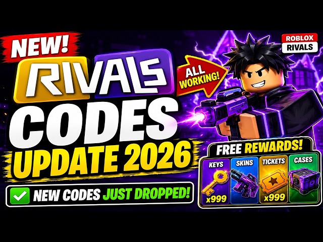 NEW Rivals Codes Update 2026 😱 All Working Roblox Rivals Codes