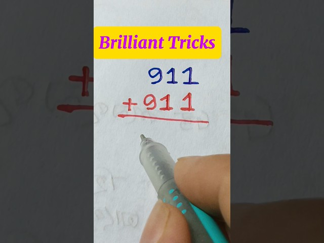 🤓Brilliant Math Tricks || Mental Math 😱😮 | Easy Math | Fast Addition Method #fastmaths #easymath