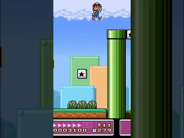 Ash Ketchum in Super Mario Bros. 3 #shorts