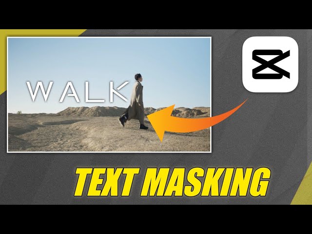 Walking Text Masking Effect In CapCut Tutorial || In Hindi ||