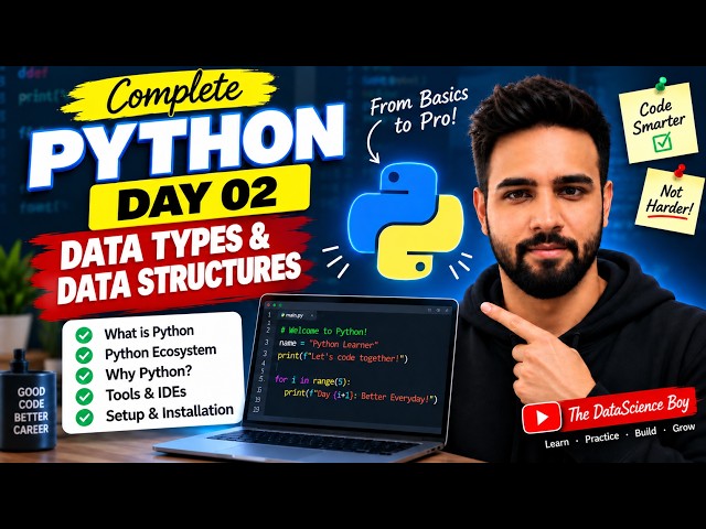 Python for Data Science #02 | Data Types & Data Structures in Python