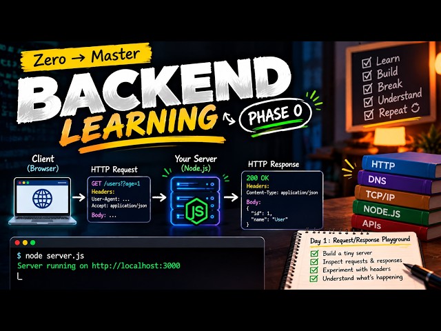 What REALLY Happens When Your Browser Talks to a Server? | Backend From Zero #1 | Day - 1
