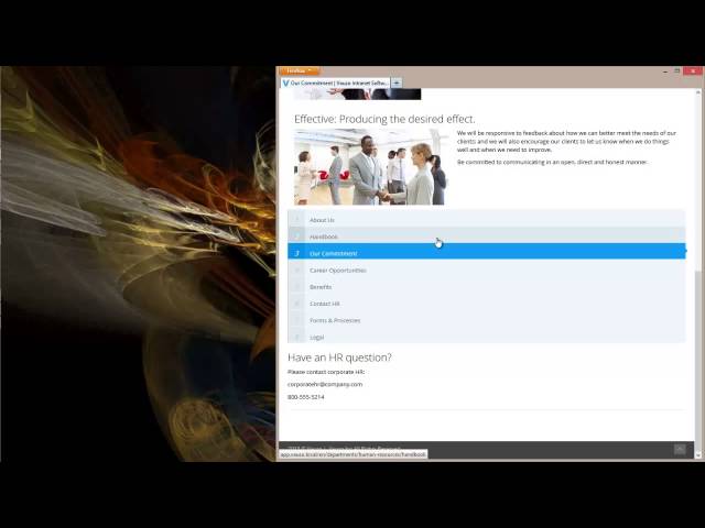 Responsive Intranet | Vauzo Social Intranet Software