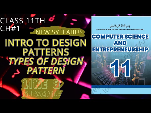 Intro to design pattern||types of design pattern||class 11 computer new syllabus#class11thcomputer