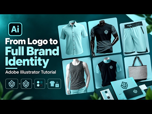 From Logo to Full Brand Identity | Complete Adobe Illustrator Tutorial