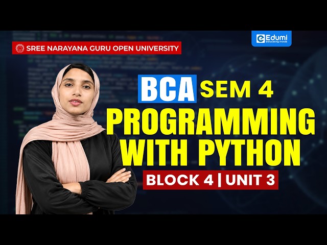 SGOU | BCA | Programming with Python | Sem 4