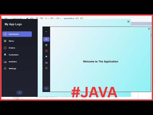 Java - How to Create a Collapsing Sidebar Menu Using Java Netbeans [ With Source Code ]