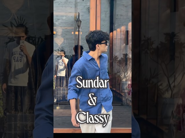 Blue Shirt White Trouser Outfit for Men 🔥 Best Summer Look 2026