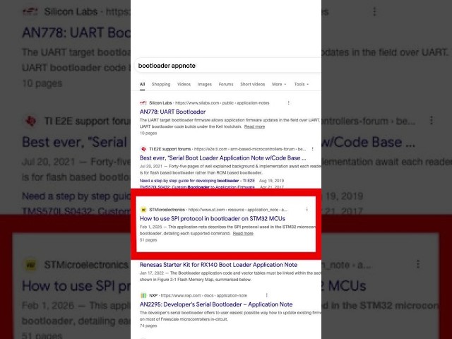 Find learning resources with the search term "[TOPIC] appnote"