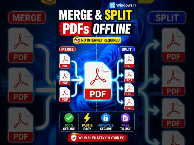 Split PDF Documents into Multiple PDF Files Offline - TechRuzz Toolkit