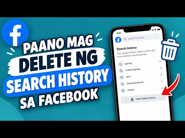 PAANO MAG DELETE NG SEARCH HISTORY SA FACEBOOK | BASIC TUTORIAL