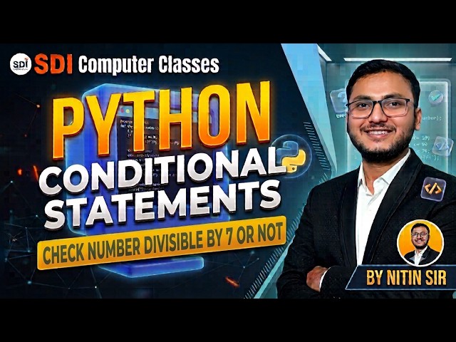 7. Check Given Number is Divided by 7 or Not || Python Conditional Statement Program #nitin_sir