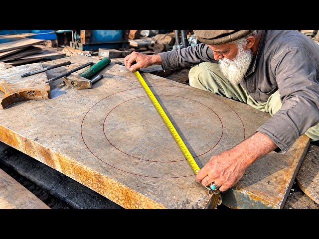 Giant Chaknat Manufacturing from Massive Steel Plate | Cutting, Turning & Heavy-Duty Machining