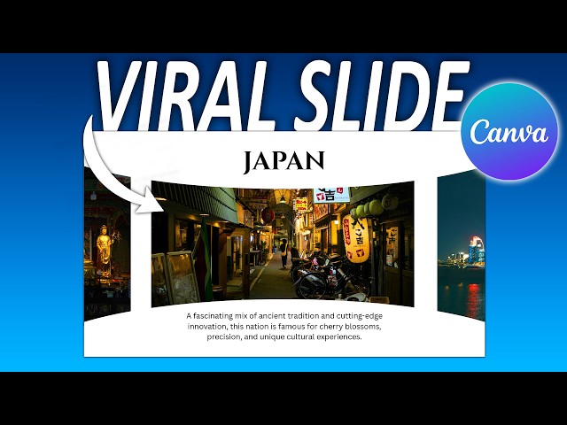 Make this VIRAL SLIDE Design in Canva