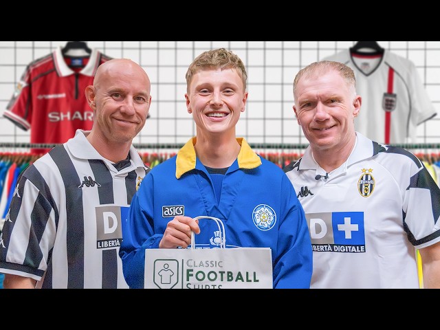 Paul Scholes & Nicky Butt Go Shopping For CLASSIC Football Shirts!