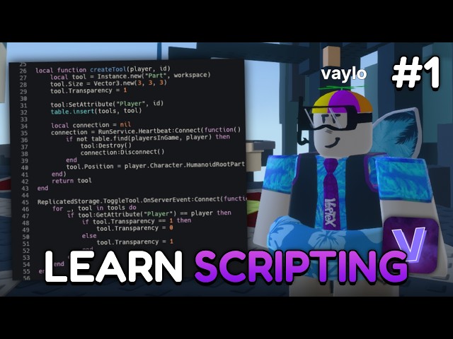 How to Script on VORTEX #1 - The Basics [Roblox Alternative]