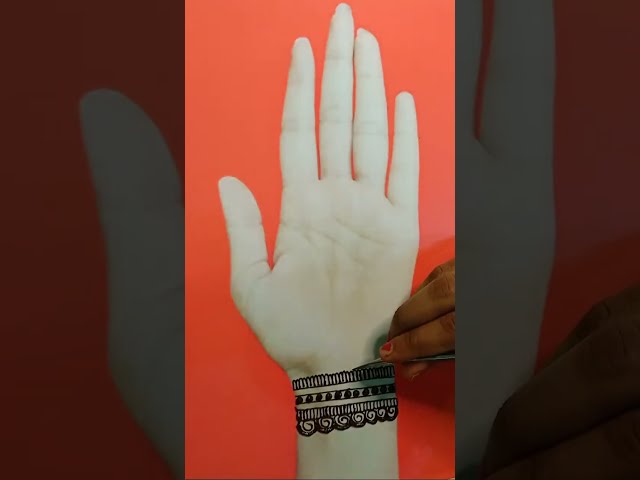 Simple mehndi design for back hand। mehndi ka design । easy mehndi design । mehndi