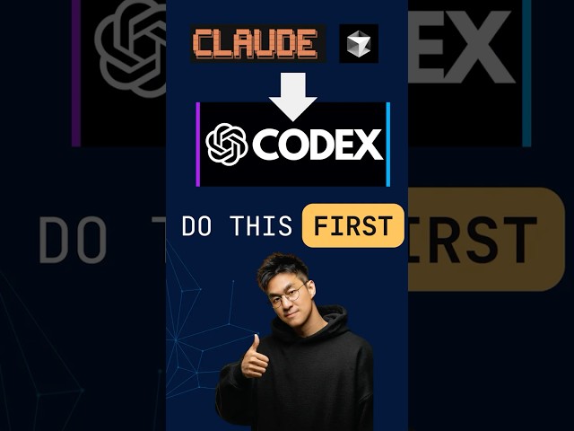 Open AI Codex IDE ... Do this FIRST! #claudecode #codex #cursorai #claudecode