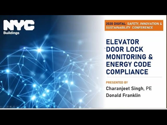 Elevator Door Lock Monitoring & Energy Code Compliance