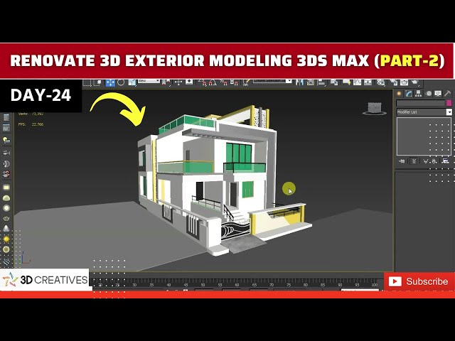 How to Renovate 3D Exterior Modeling 3Ds Max Tutorial
